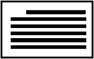 Paragraph with several lines of text on an index card.