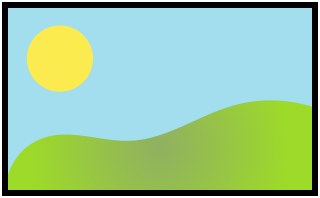 Landscape photo with hills and sun, inspired by old Windows default wallpaper.